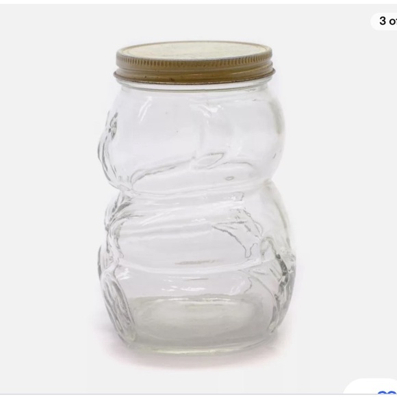 Kraft Advertising Honey Jar Glass Baby Bear 1988 Vintage 750g - Picture 5 of 6